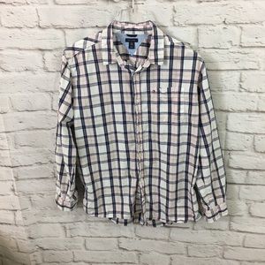 Tommy Hilfiger plaid shirt Women’s Sz XL TG blue